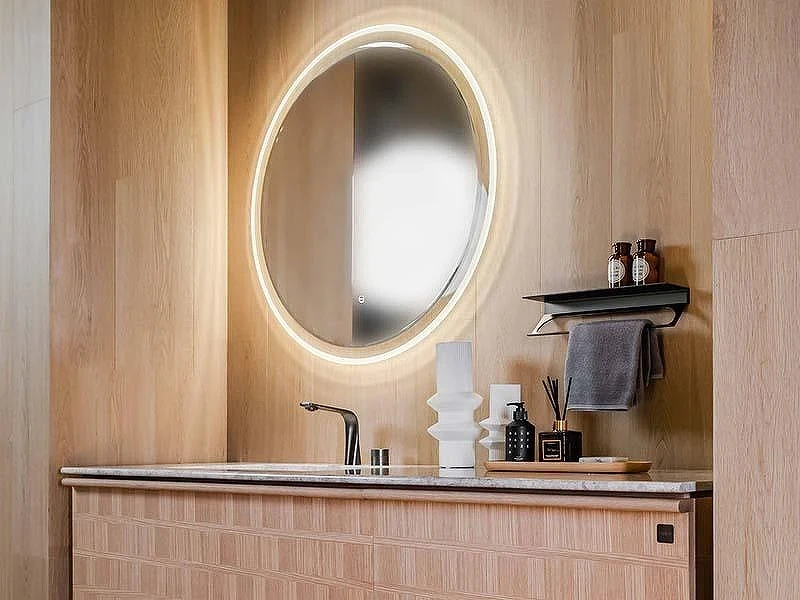 Зеркало Uni-Flow Mirror 100 M641 с подсветкой с сенсорным выключателем и подогревом
