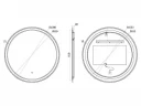 Зеркало Uni-Flow Mirror 100 M641 с подсветкой с сенсорным выключателем и подогревом