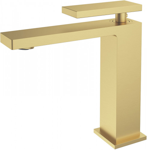 Смеситель для раковины Vincea Dice VBF-2DS1BG Брашированное золото нержавеющая сталь