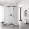 Душевой уголок Aquatek 100х100 AQ ARI KV 10020BL профиль Черный стекло прозрачное