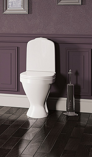 Унитаз-компакт Sanita Luxe Classic DM WC.CC/Classic/2-DM/WHT.G/S1 с бачком и сиденьем Микролифт