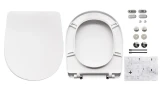 Унитаз-компакт Sanita Luxe Classic DM WC.CC/Classic/2-DM/WHT.G/S1 с бачком и сиденьем Микролифт