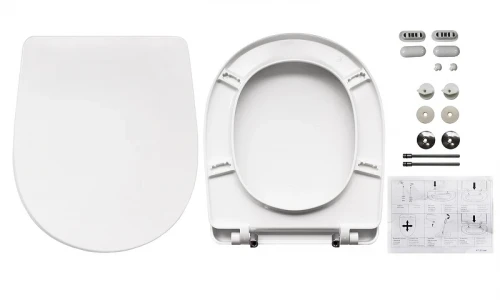 Унитаз-компакт Sanita Luxe Classic DM WC.CC/Classic/2-DM/WHT.G/S1 с бачком и сиденьем Микролифт