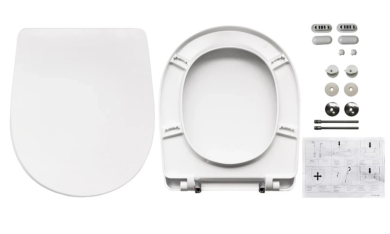 Унитаз-компакт Sanita Luxe Classic DM WC.CC/Classic/2-DM/WHT.G/S1 с бачком и сиденьем Микролифт