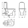Унитаз-компакт Sanita Luxe Classic DM WC.CC/Classic/2-DM/WHT.G/S1 с бачком и сиденьем Микролифт