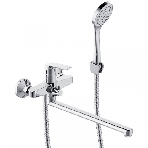 Смеситель для ванны Damixa Eclipse 2.0 489500000 универсальный Хром латунь на стену