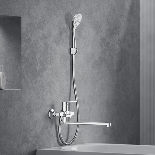 Смеситель для ванны Damixa Eclipse 2.0 489500000 универсальный Хром латунь на стену