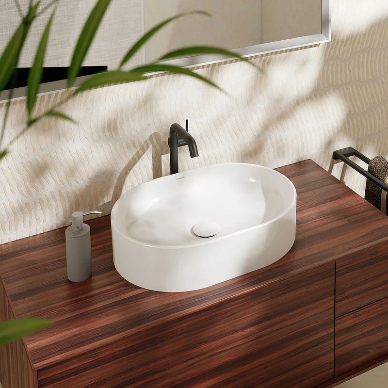 Раковина-чаша Hansgrohe Xuniva U 55 60166450 Белая накладная