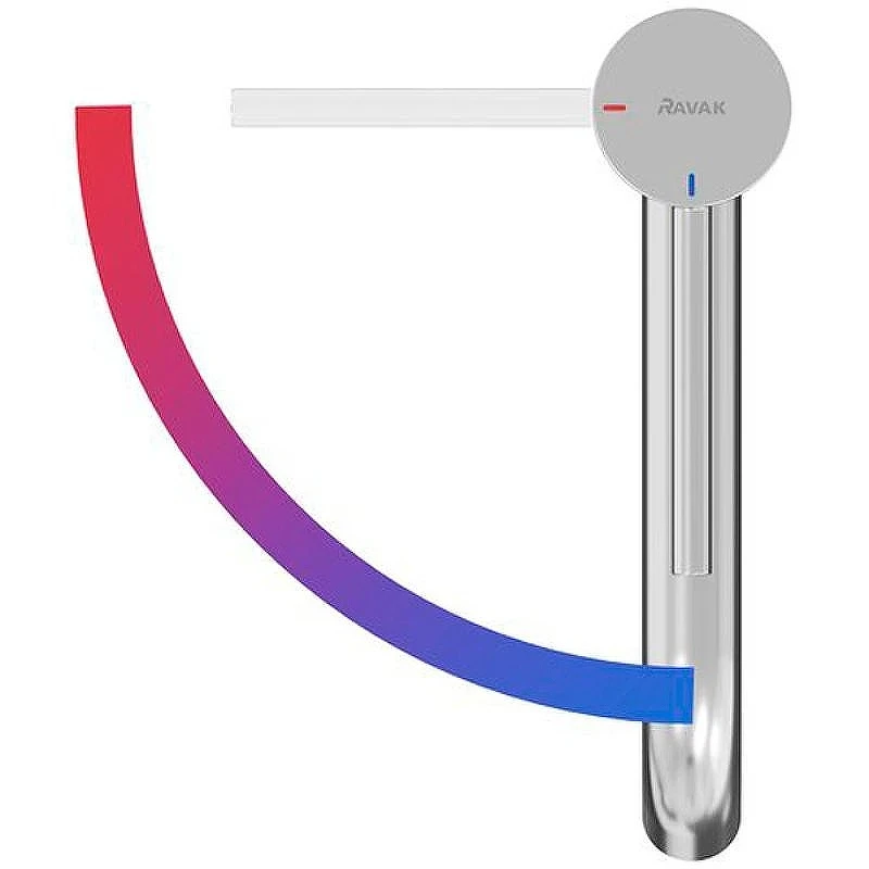 Смеситель для раковины Ravak Espirit BeCool ES 014.01CR X070399 Хром