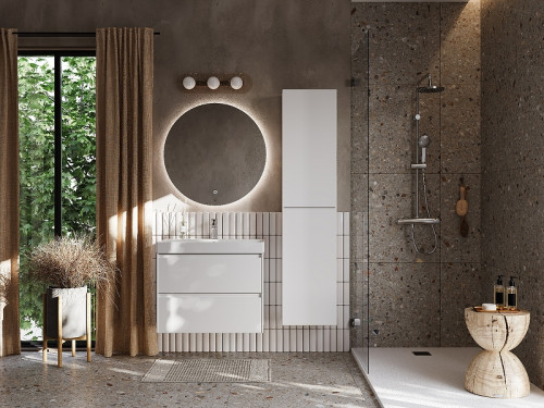 Шкаф пенал Roca Ona 40 A857635509 подвесной Белый матовый