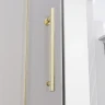 Душевая дверь Veconi Premium Alassio G 140 AL-140-00-G-C4 профиль цвет Брашированное золото стекло прозрачное осветленное