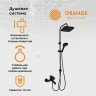 Душевая система Orange Karl M05-934b Черная латунь на стену
