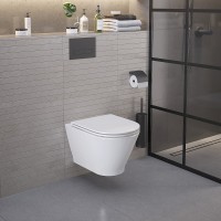 Унитаз Ambassador Elysium 183K19002RS подвесной с сиденьем Микролифт фарфор подвесной