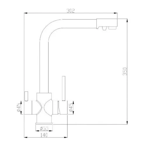 Смеситель для кухни ZorG Steel Hammer SH552SATIN Сатин