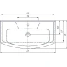 Раковина Sanflor Kirovit Элеганс 85 4620008197456 Белая