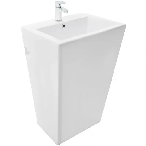 Раковина WeltWasser Leerbach 4438 GL-WT 46 10000005488 Белый глянец фаянс напольный