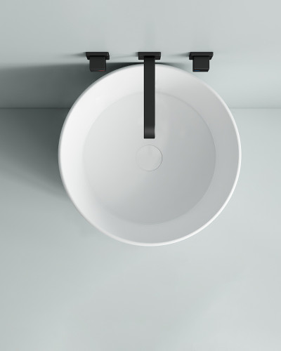 Раковина SantiLine 45 SL-4014 Белая фаянс напольный