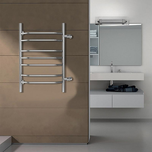 Водяной полотенцесушитель Azario Ravenna 500x800 П7 AZ07558 боковое подключение, G 1 Хром