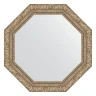 Зеркало Evoform Octagon 70х70 BY 7337 в багетной раме - Виньетка античное серебро 85