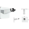 Верхний душ Vincea Inspire VSHD-3I4CMB Черный матовый латунь на стену