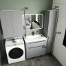 Тумба под раковину Style Line Марелла 80 Люкс Plus СС-00002403 Серый матовый антискрейтч МДФ / ЛДСП