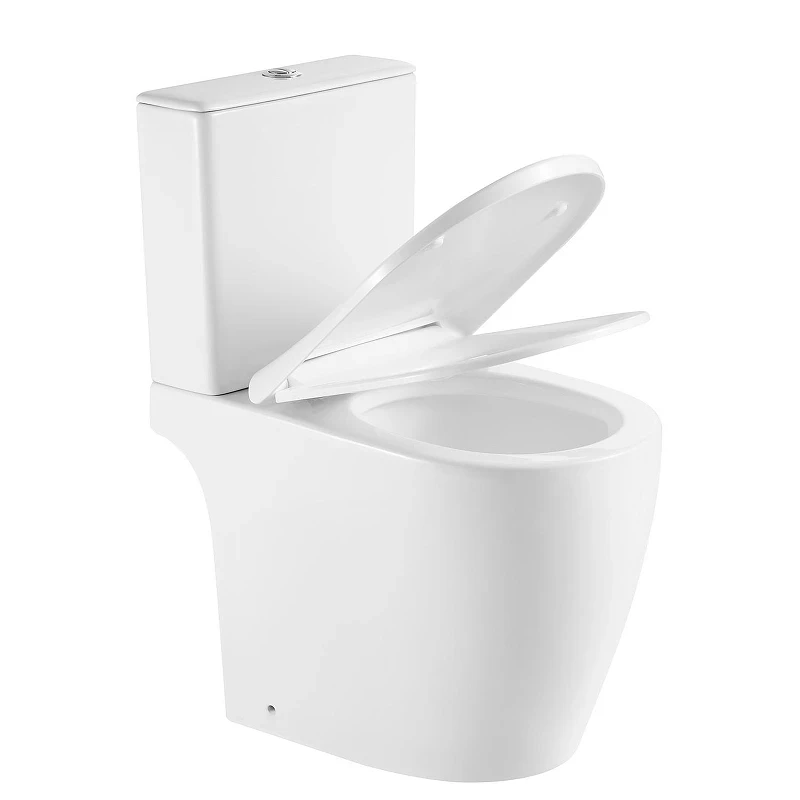 Унитаз компакт Black&White W-6650 6650W с бачком и сиденьем Микролифт