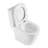 Унитаз компакт Black&White W-6650 6650W с бачком и сиденьем Микролифт