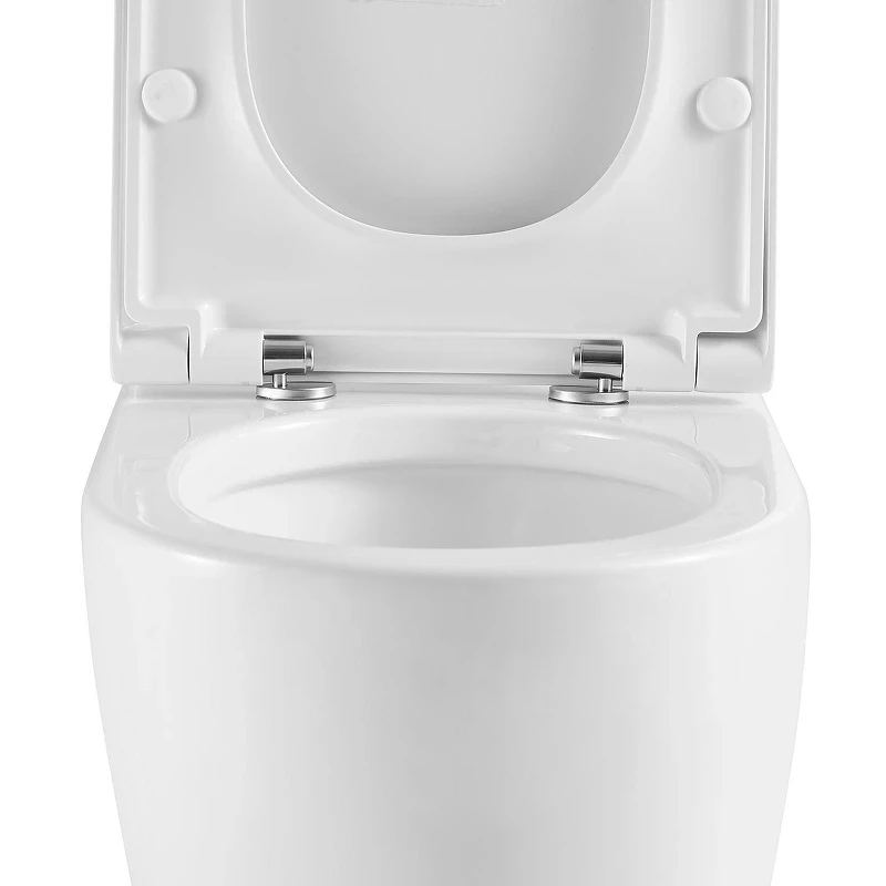 Унитаз компакт Black&White W-6650 6650W с бачком и сиденьем Микролифт