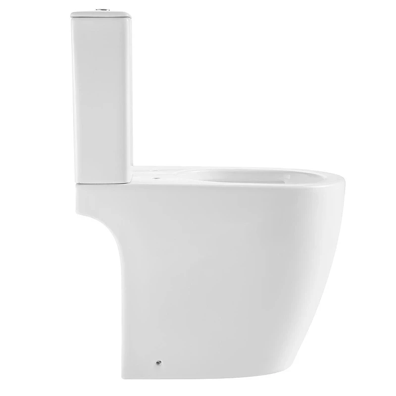 Унитаз компакт Black&White W-6650 6650W с бачком и сиденьем Микролифт