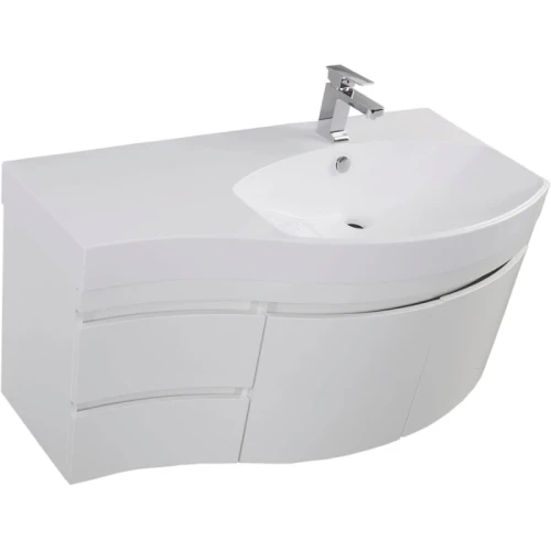 Комплект мебели для ванной Aquanet Опера 115 R 169418 Белый МДФ / ЛДСП