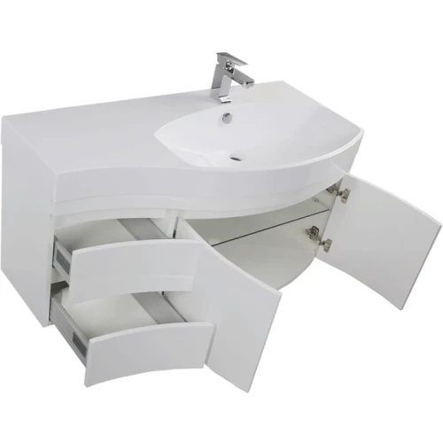 Комплект мебели для ванной Aquanet Опера 115 R 169418 Белый МДФ / ЛДСП