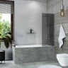 Шторка на ванну Reflection 50х140 RX14050TСR-10 профиль Хром стекло тонированное