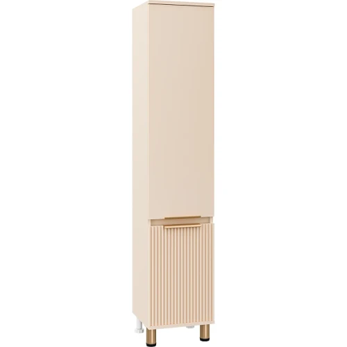 Шкаф пенал Brevita Enfida 35 R ENF-05035-030P Бежевый матовый МДФ / ЛДСП