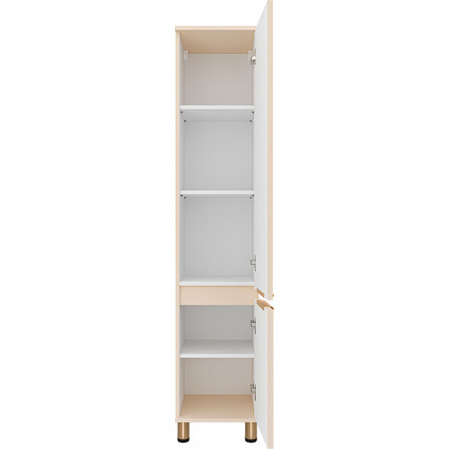 Шкаф пенал Brevita Enfida 35 R ENF-05035-030P Бежевый матовый МДФ / ЛДСП