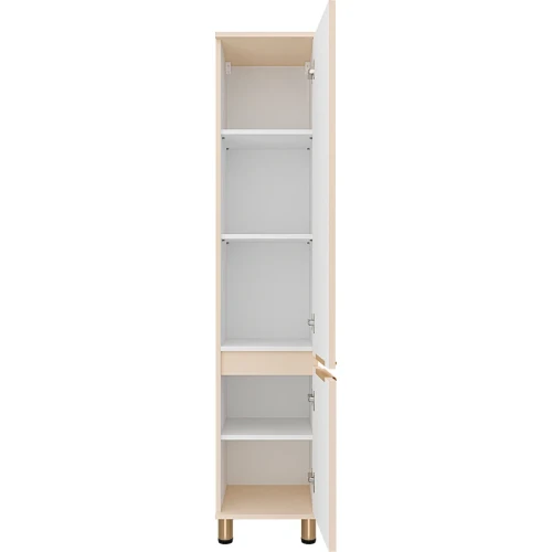 Шкаф пенал Brevita Enfida 35 R ENF-05035-030P Бежевый матовый МДФ / ЛДСП