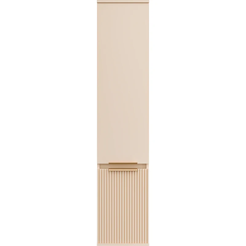 Шкаф пенал Brevita Enfida 35 R ENF-05035-030P Бежевый матовый МДФ / ЛДСП
