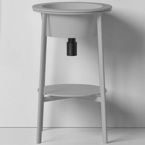 Консоль с раковиной Abber Bequem 50 AC2130MG цвет Серый матовый