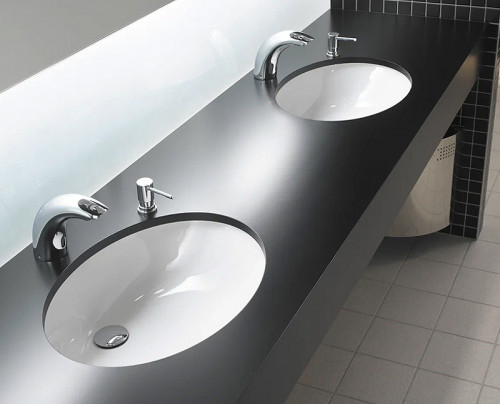 Раковина Vitra Arkitekt 59 6069B003-0012 Белая фарфор встраиваемый