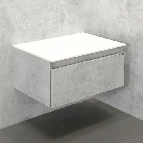 Тумба Comforty Осло 60 00-00000838 подвесная Бетон светлый МДФ / ЛДСП