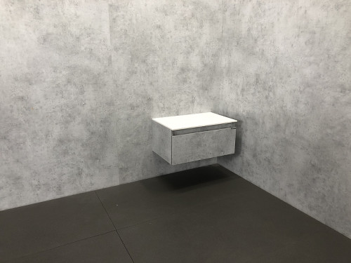 Тумба Comforty Осло 60 00-00000838 подвесная Бетон светлый МДФ / ЛДСП