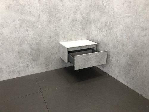 Тумба Comforty Осло 60 00-00000838 подвесная Бетон светлый МДФ / ЛДСП