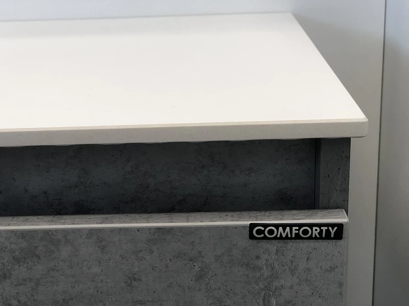 Тумба Comforty Осло 60 00-00000838 подвесная Бетон светлый МДФ / ЛДСП