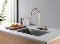 Смеситель для кухни Abber Wasser Kreis AF8114G Золото матовое