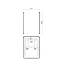 Зеркало Iddis Cloud 60 CLX80T0i98 с подсветкой цвет Черный с сенсорным выключателем и диммером
