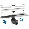 Душевой лоток Bettoserb Slim 75 13100034 с решеткой Хром матовый
