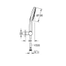 Душевой гарнитур Grohe Rainshower SmartActive 26580000 Хром латунь на стену