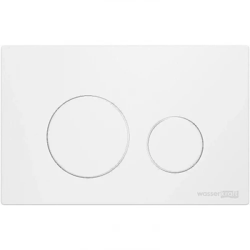 Инсталляция WasserKRAFT Salm 27TLT.010.ME.BL.WM02 для унитаза Черное стекло с Белой матовой клавишей смыва