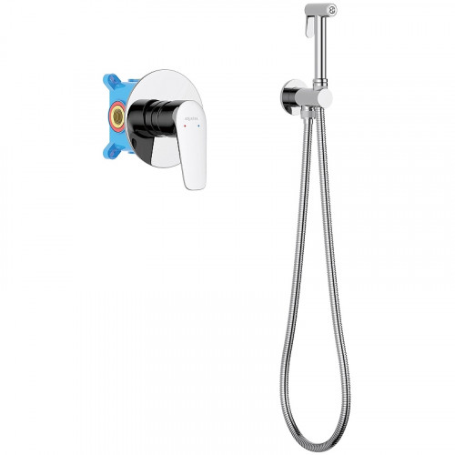 Гигиенический душ со смесителем Aquatek Бетта AQ1119CR Хром латунь встраиваемый