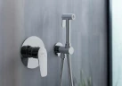Гигиенический душ со смесителем Aquatek Бетта AQ1119CR Хром латунь встраиваемый