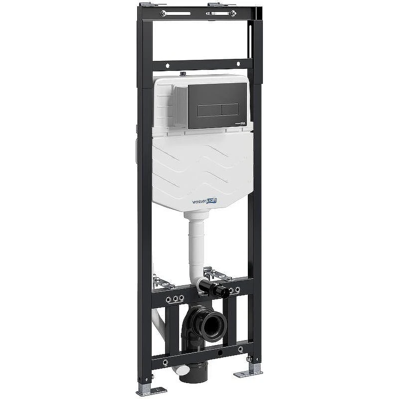 Инсталляция WasserKRAFT Alme 15TLT.010.ME.MB03 для унитаза с Черной матовой клавишей смыва